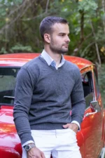 Džemper Sevn V-izrez - Slika 2