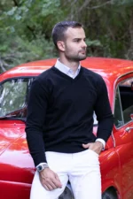 Džemper Sevn V-izrez - Slika 2