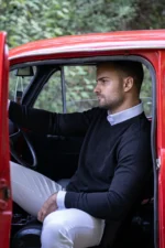 Džemper Sevn V-izrez - Slika 4