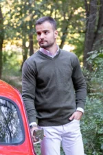 Džemper Sevn V-izrez - Slika 3